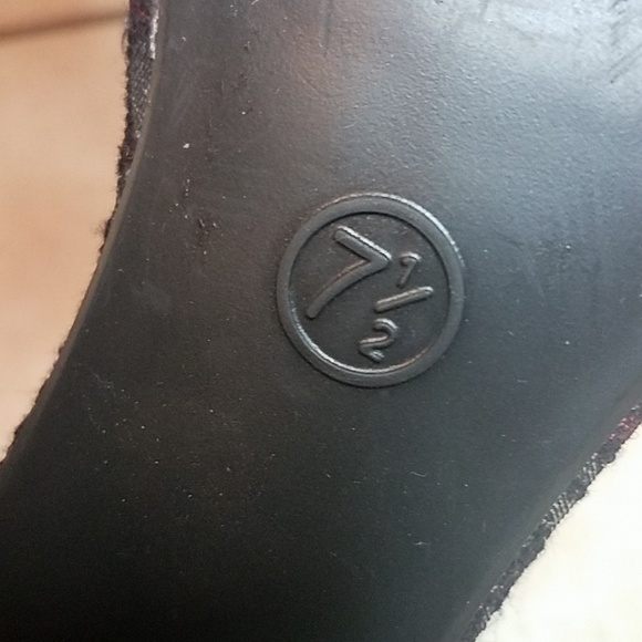 Shimmer Brocade Chunky Heel Single Strap - Picture 7 of 8